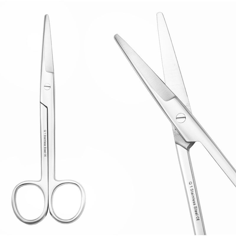 MAYO 15 cm / straight scissors ( surgical steel )