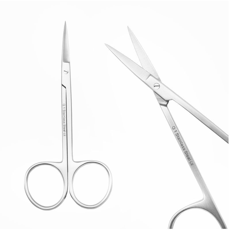 IRIS 11 cm / straight scissors ( surgical steel )