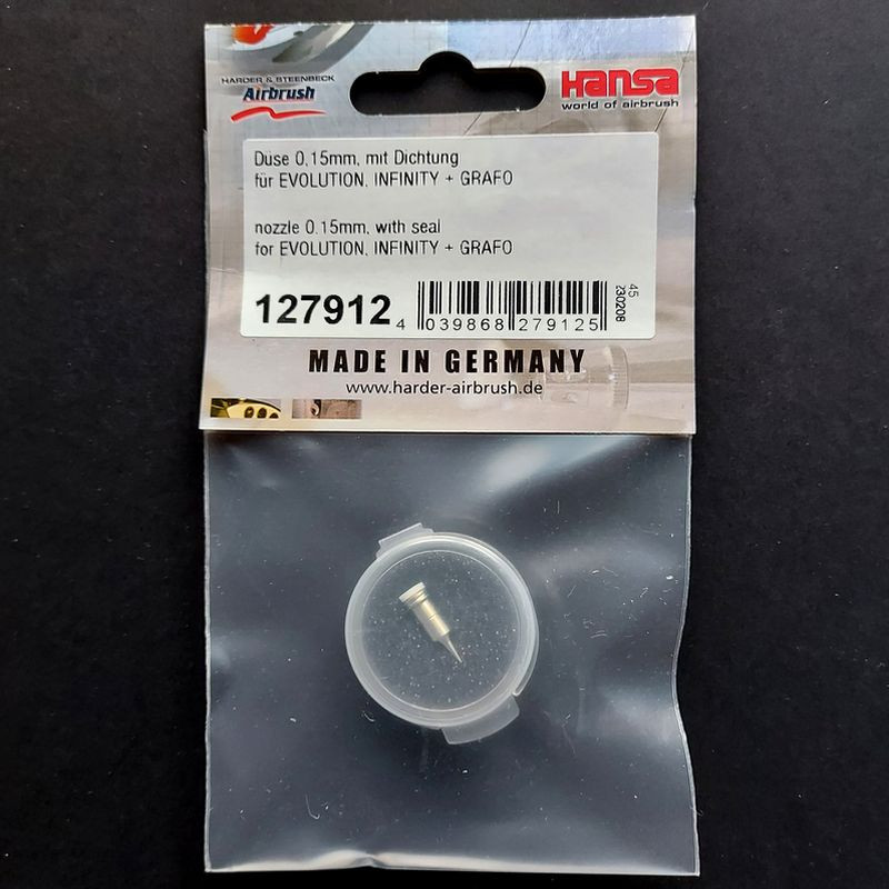 Tryska HARDER & STEENBECK 0,15 mm (127912) pro airbrush H&S - NĚMECKO