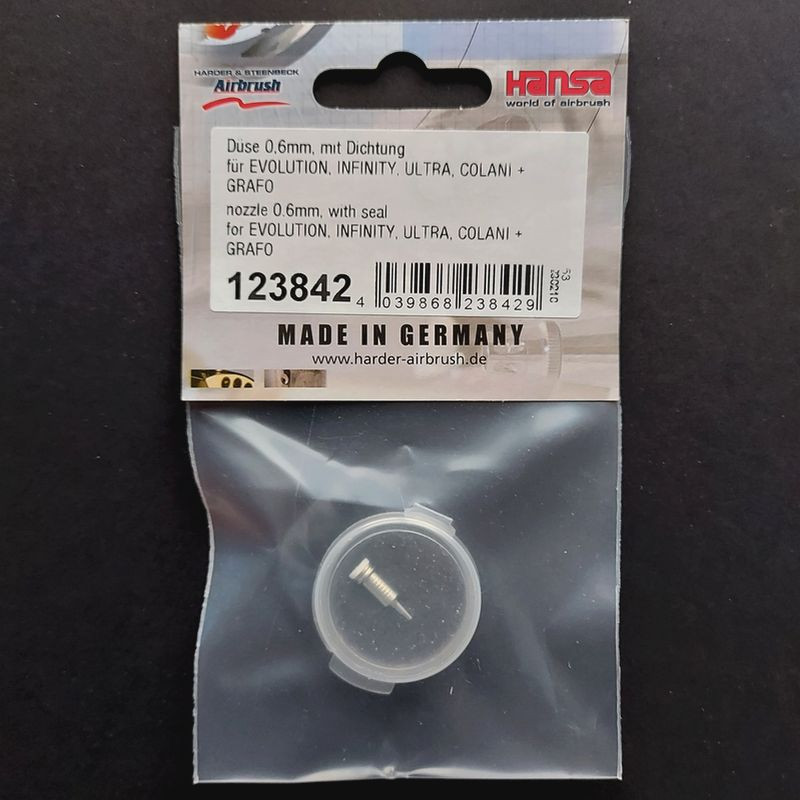 Tryska HARDER & STEENBECK 0,6 mm (123842) pro airbrush H&S - NĚMECKO