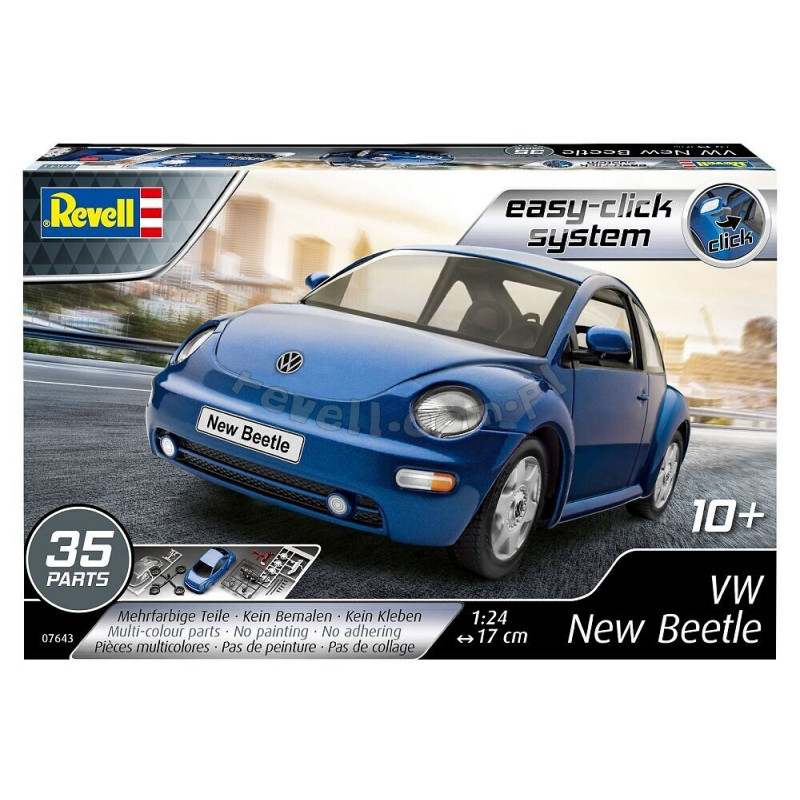 REVELL 1/24 VW NEW BEATLE EASY CLICK SYSTEM 07643