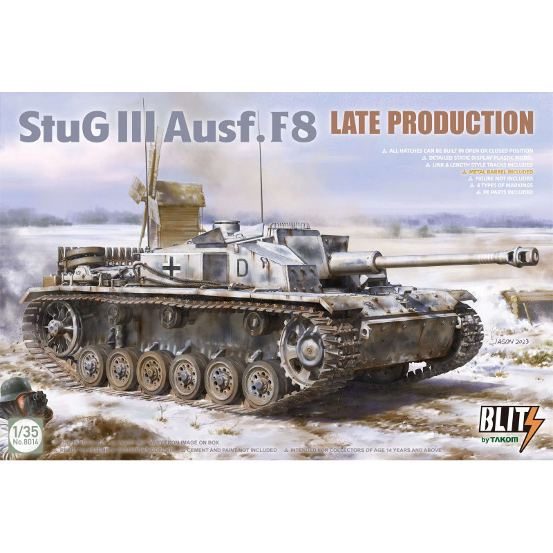 TAKOM 1/35 StuG III Ausf. F8 Late        Production (8014)