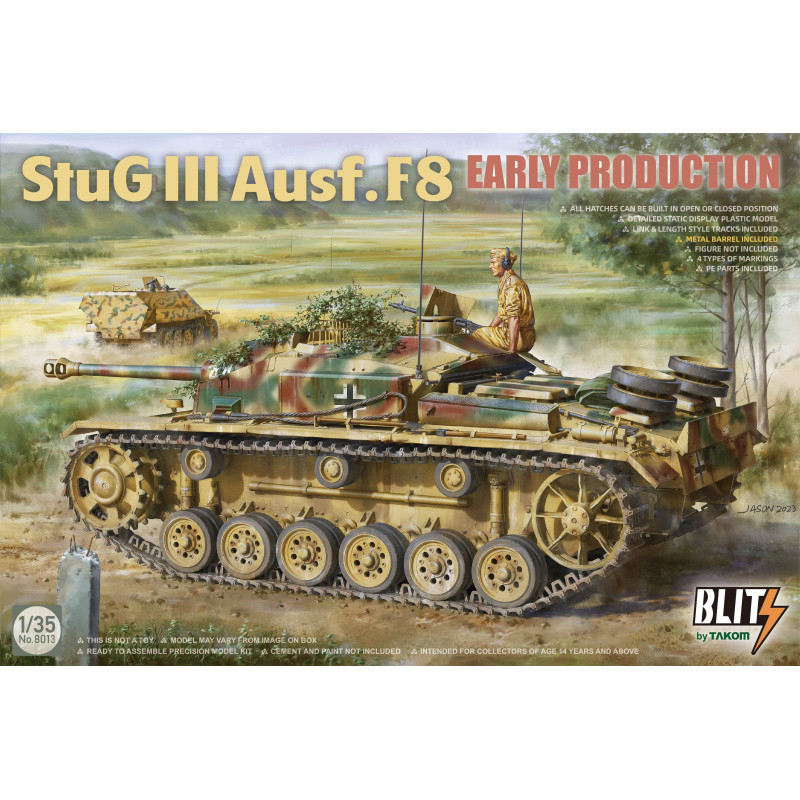 TAKOM 1/35 StuG III Ausf. F8 raná výroba (8013)