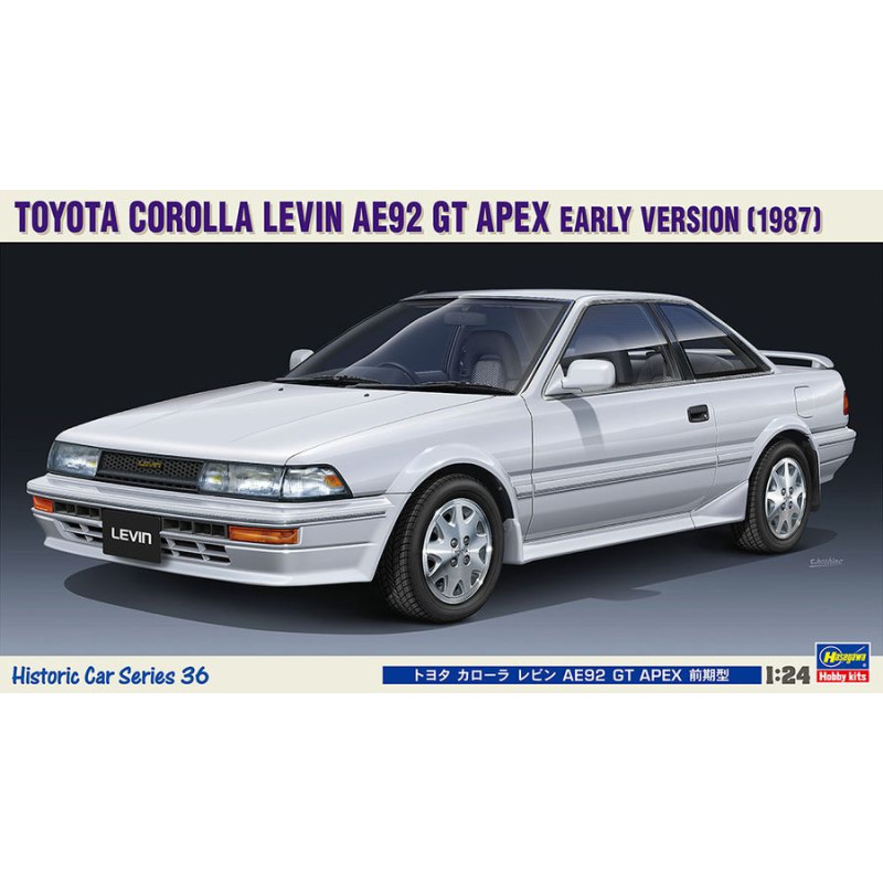 HASEGAWA 1/24 TOYOTA COROLLA LEVIN AE92 GT (1987) APEX EARLY VERSION (HAHC36)