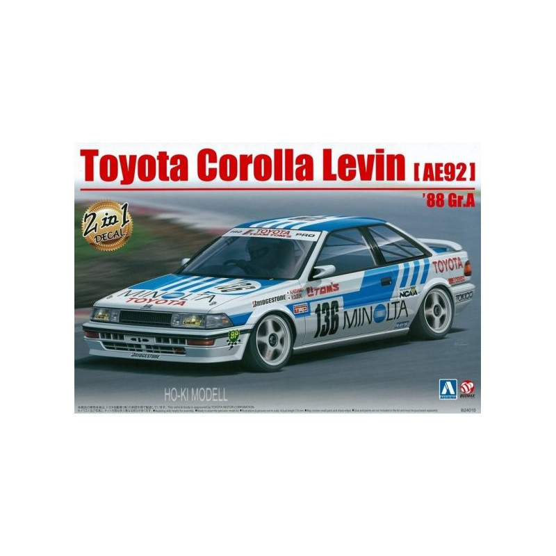 BEEMAX 1/24 TOYOTA LEVIN AE92 Gr.A 1988 (24010)