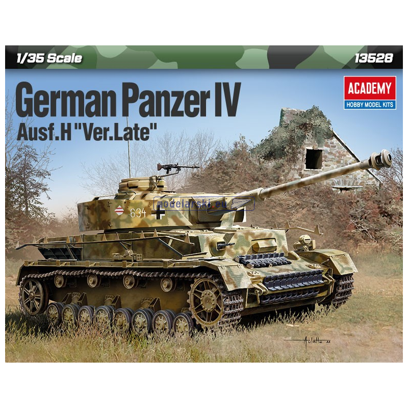 ACADEMY 1/35 GERMAN PANCER IV Ausf.H Ver.Late (13528)