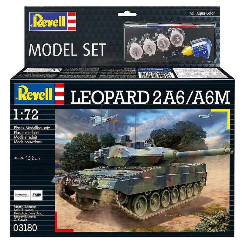 REVELL 1/72 LEOPARD 2A6/A6M (63180)      z farbami