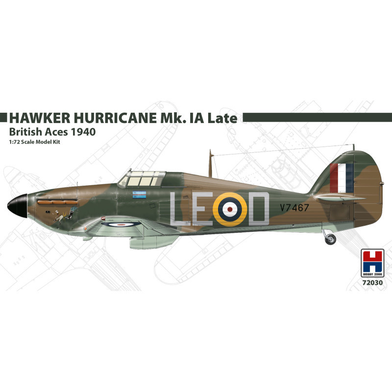 HOBBY 2000 1/72 HAWKER HURRICANE Mk. IA  Late British Aces 1940 (72030)