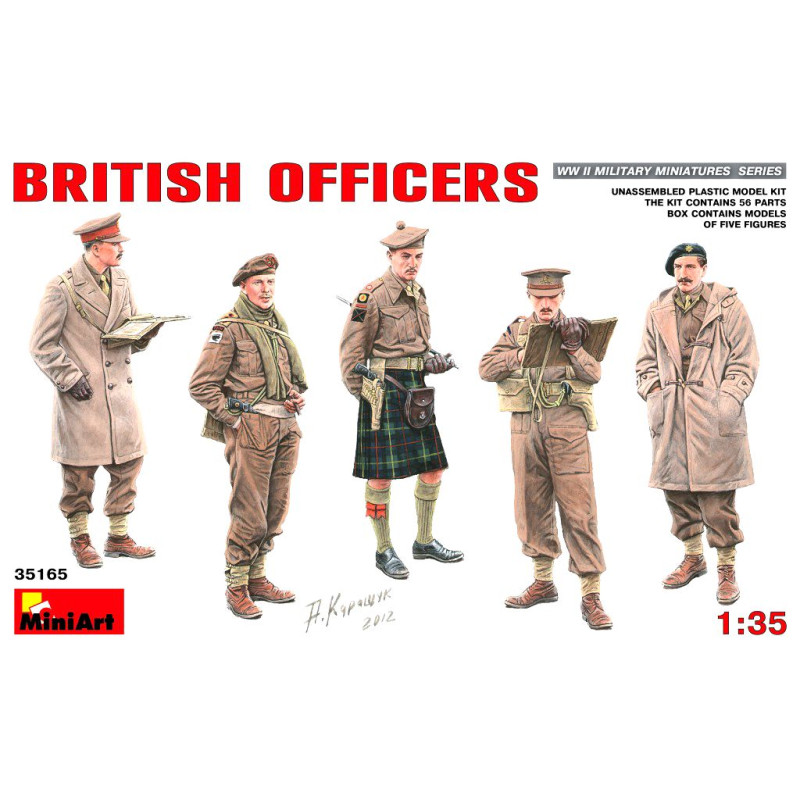 MINI ART 1/35 BRITISH OFFICERS WW II     (35165)