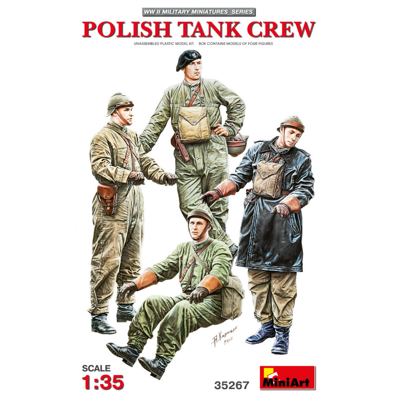 MINI ART 1/35 POLISH TANK CREW WW II     (35267)