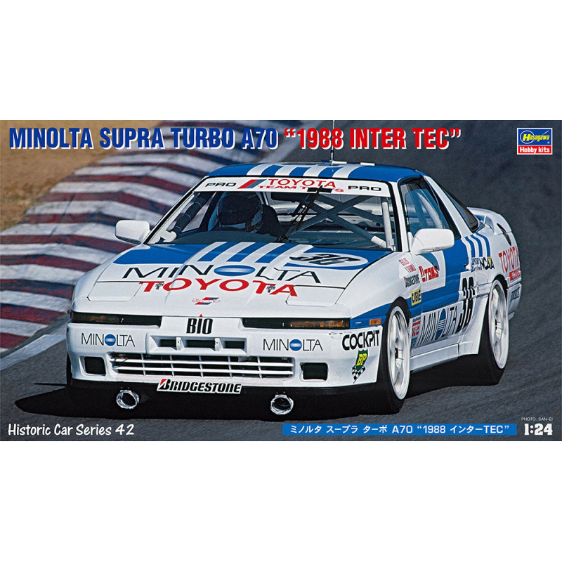 HASEGAWA 1/24 MINOLTA SUPRA TURBO A70 "1988 INTER TEC" (HAHC42)