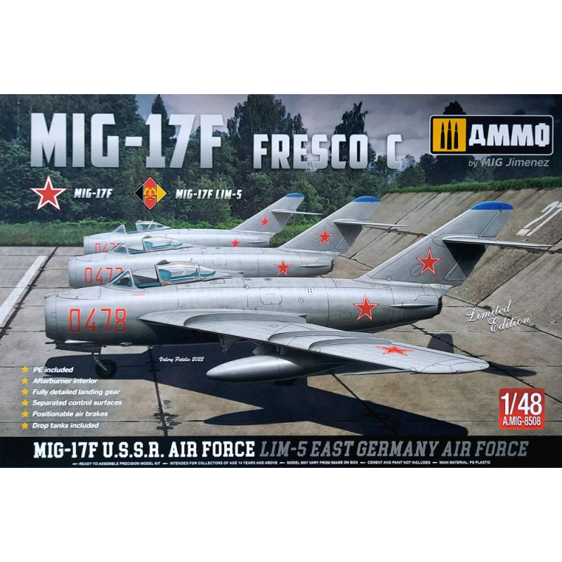 AMMO MIG 1/48 MIG-17F FRESCO C / LIM 5   (8508)