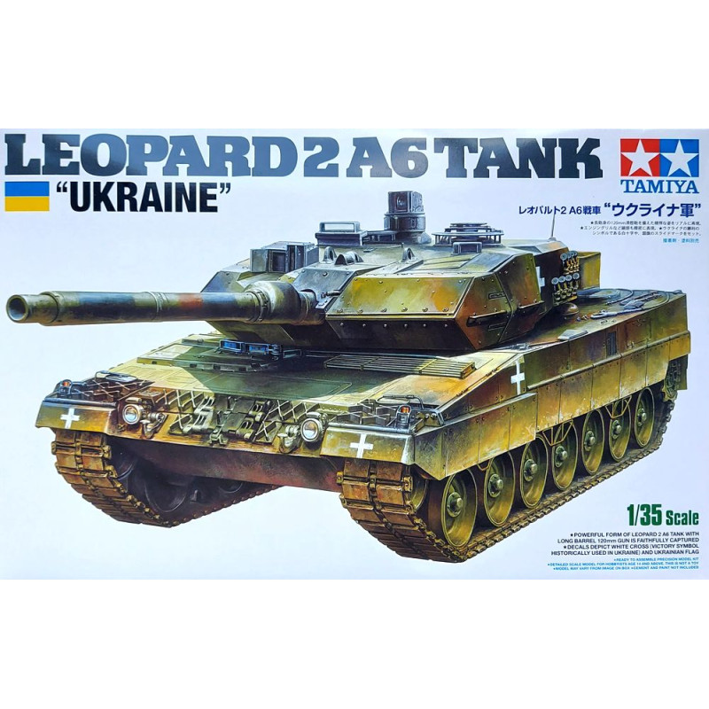 TAMIYA 1/35 LEOPARD 2 A6 TANK "UKRAINIE" (25207)