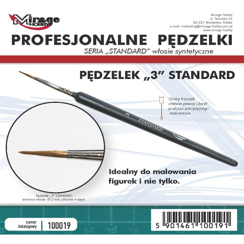 MIRAGE 100019 BRUSH STANDARD 3