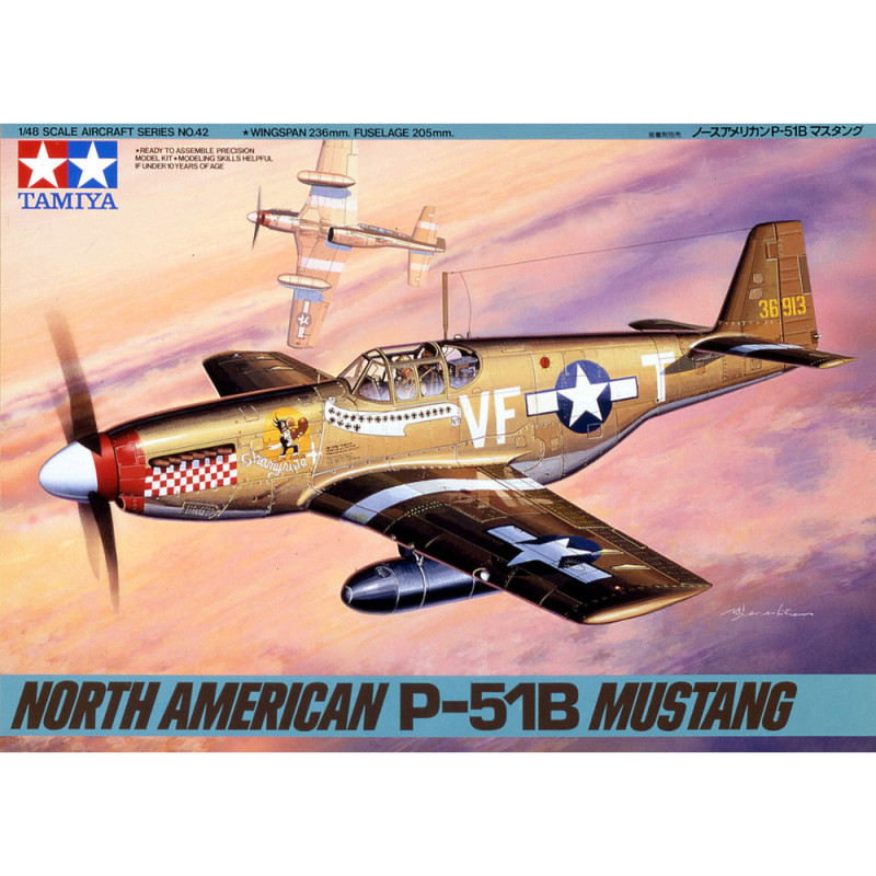 TAMIYA 1/48 P-51B MUSTANG N.AMERICAN     (61042)