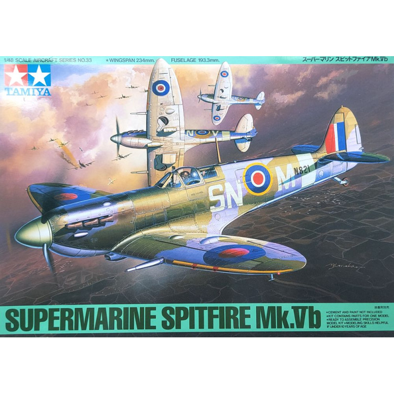 TAMIYA 1/48 SUPERMARINE SPITFIRE MK.Vb (61033)