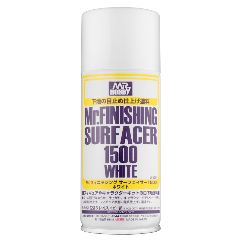 MR.HOBBY B-529 Mr.FINISHING SURFACER 1500 WHITE / white primer 170 ml