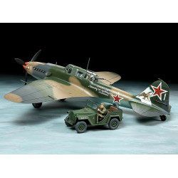 TAMIYA 1/48 IL-2 SHTURMOVIK & GAZ-67B    SET (25212)