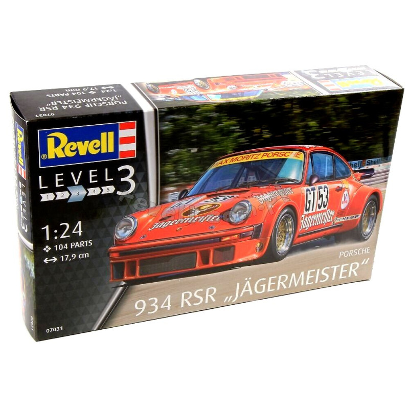 REVELL 1/24 PORSCHE 934 Rsr Jagermeist   (07031)