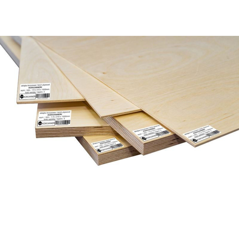 AIRPORT Plywood 1*250* 310 mm (3W) PREMIUM / FINLAND - KOIVUVANERI