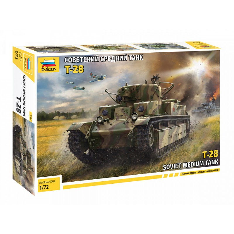 ZVEZDA 1/72 CZOŁG T-28 SOVIET TANK (5064)