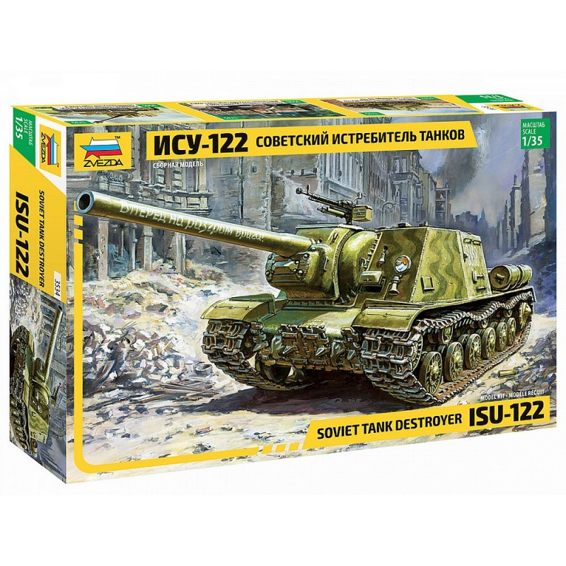 ZVEZDA 1/35 ISU-122 SOVIET TANK          DESTROYER (3534)