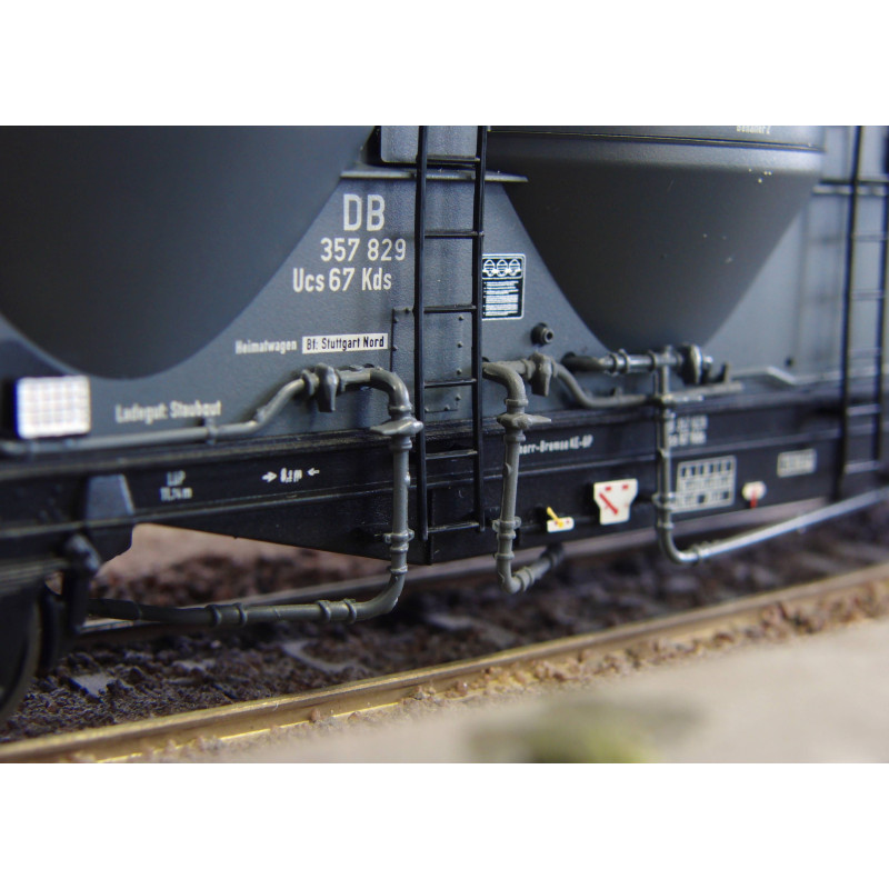 PIKO 54510 GRANULATE WAGON SILOS Kds67 DB ep.III