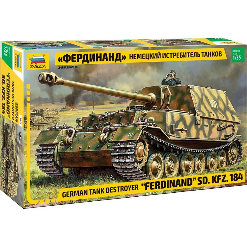 ZVEZDA 1/35 FERDINAND Sd.Kfz 184 (3653)