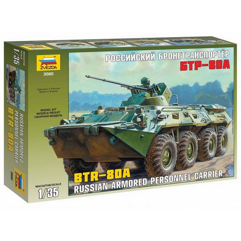 ZVEZDA 1/35 VEHICLE BTR-80A (3560)