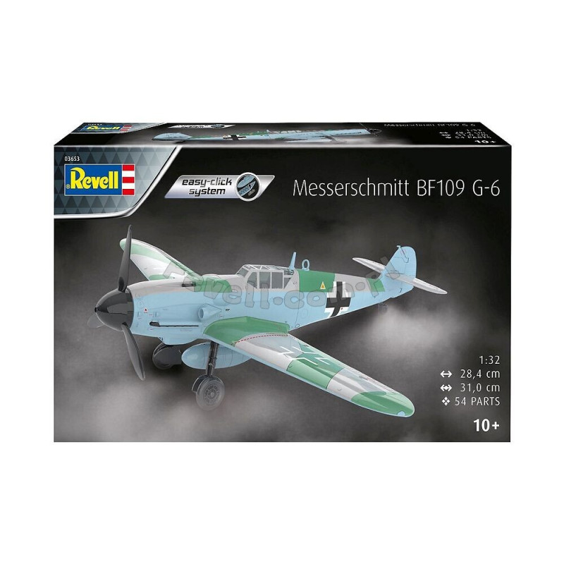 REVELL 1/32 MESSERSCHMITT Bf 109 G6 EASY CLICK SYSTEM (03653)