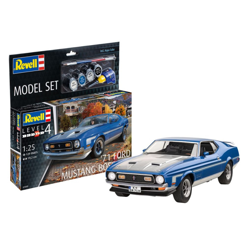 REVELL 1/25 MUSTANG BOSS 351 "71 MODEL   SET (67699)