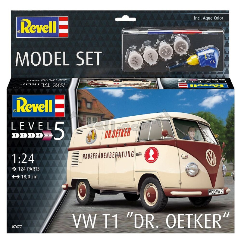 REVELL 1/24 VW T1 "DR. OETKER" MODEL SET (67677)