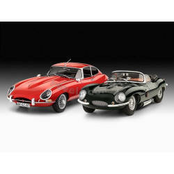 REVELL 1/24 JAGUAR 100th ANNIVERSARY &   E-TYPE ZESTAW (05667) SET