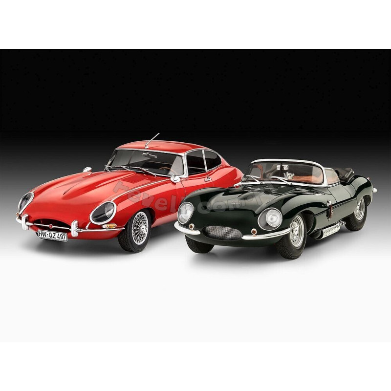 REVELL 1/24 JAGUAR 100th ANNIVERSARY & E-TYPE SET (05667) SET