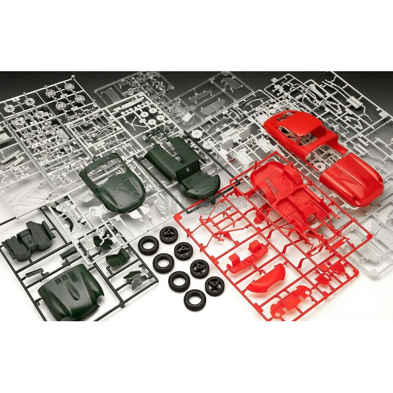 REVELL 1/24 JAGUAR 100th ANNIVERSARY &   E-TYPE ZESTAW (05667) SET