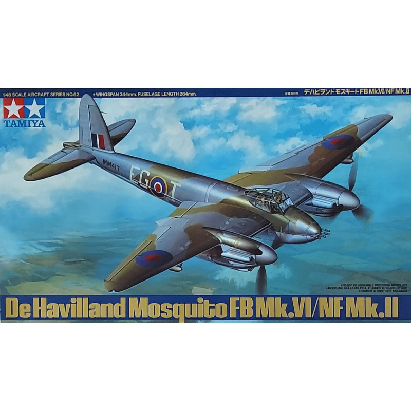 TAMIYA 1/48 DE HAVILLAND MOSQUITO FB Mk.VI/NF Mk.II (61062)