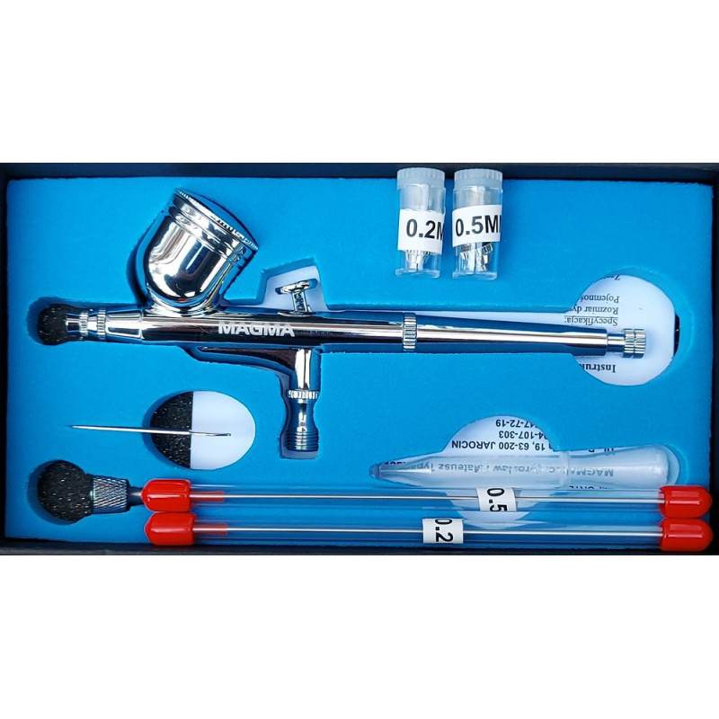 MG AEROGRAPH TG-130 + 0.2 / 0.3 / 0.5 mm needle nozzle