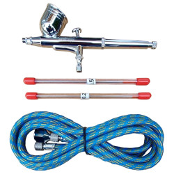 MG AEROGRAF TG-130K + 0,2 / 0,3 / 0,5 mm dysza z iglicą + wężyk