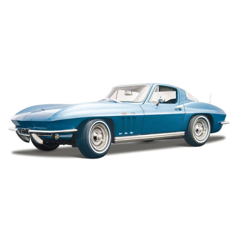 1965 Chevrolet Corvette Blue Metallic 1/18 Diecast Model Car by Maisto