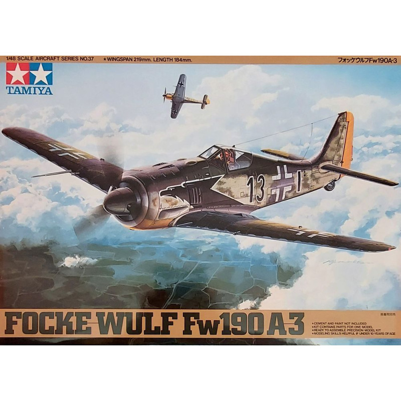 TAMIYA 1/48 FOCKE-WULF Fw 190A3 (61037)