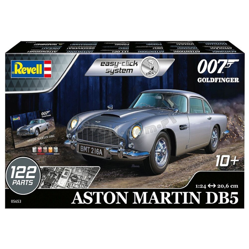 REVELL 1/24 ASTON MARTIN DB5 (James Bond 007) SET / EASY CLICK SYSTEM (05653)
