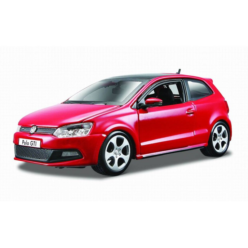 Bburago 1/24 VOLKSWAGEN POLO GTI MARK-5  czerwony (18-21059RD)