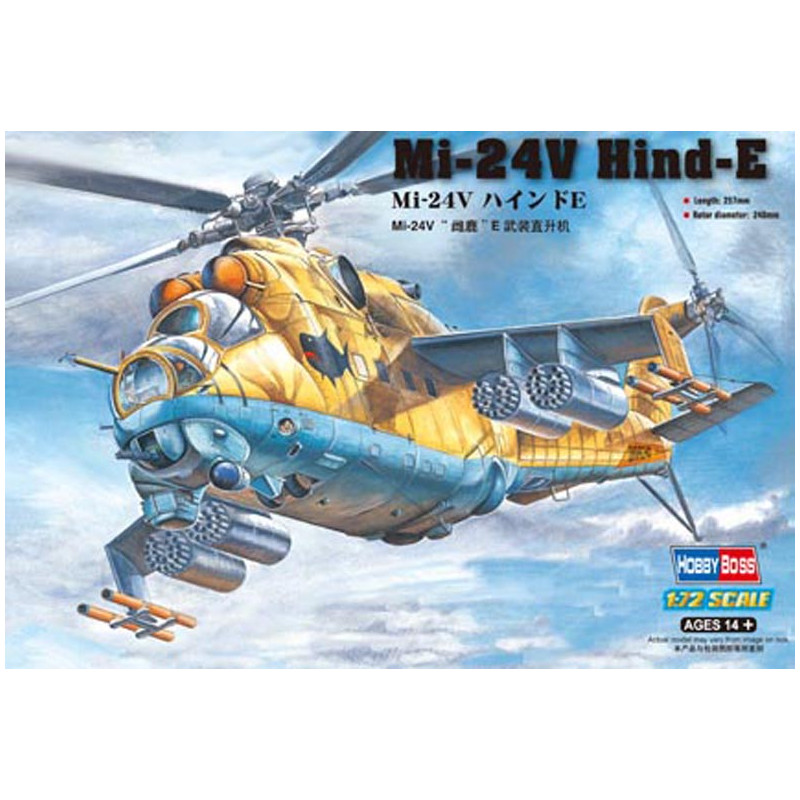 HOBBY BOSS 1/72 HELICOPTER MI-24V HIND-E (87220)