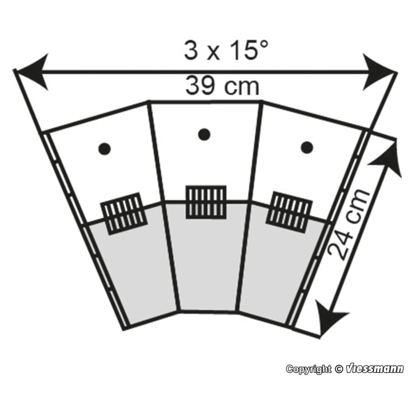 KIBRI 39452 H0 FAN LOKOMOTIVNÍ DEPO OTTBERGEN