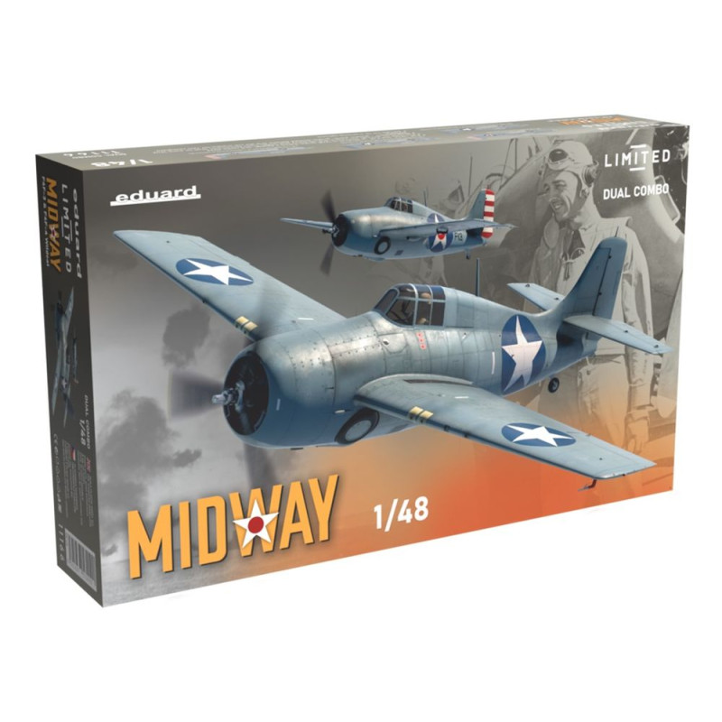 EDUARD 1/48 MIDWAY F4F-3 and F4F-4       Wildcat DUAL COMBO (11166)