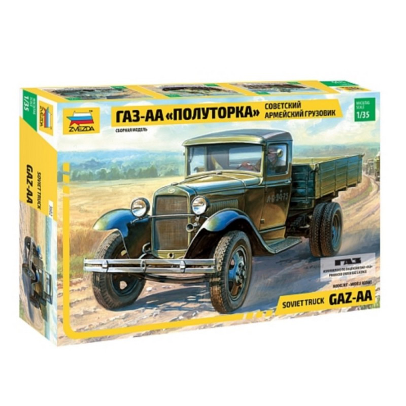 ZVEZDA 1/35 GAZ-AA SOV. LIGHT TRUCK WWII (3602)