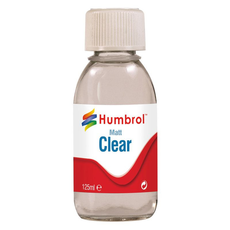 HUMBROL CLEAR MATT CLEAR PAINT 125ml (AC7434)