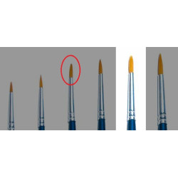 ITALERI PĘDZEL SYNTETYCZNY OKRĄGŁY 0     (51203)