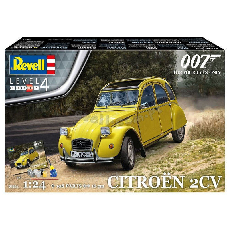 REVELL 1/24 CITROEN 2CV "JEMES BOND 007" (05663) kit