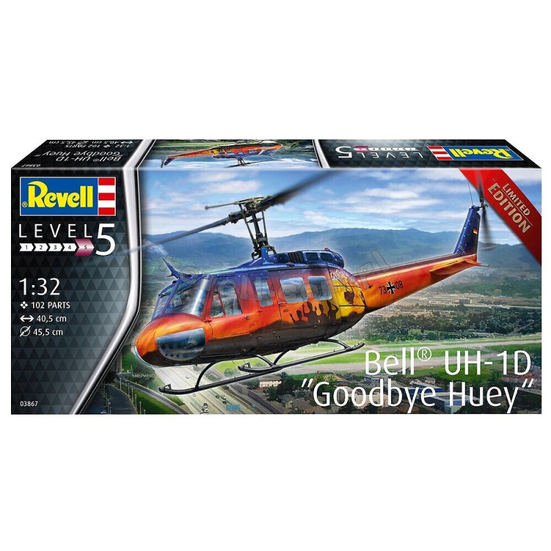 REVELL 1/32 BELL UH-1D "GOODBYE HUEY" (03867) LIMITED EDITION